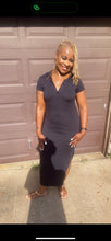 Load image into Gallery viewer, BLACK JERSEY MAXI DRESS
