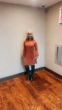 Load image into Gallery viewer, DARK COGNAC IT’S A WRAP DRESS
