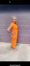 Load image into Gallery viewer, ORANGE JERSEY MAXI DRESS

