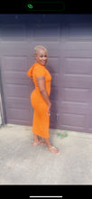Load image into Gallery viewer, ORANGE JERSEY MAXI DRESS
