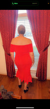 Load image into Gallery viewer, CURVY RED CHIC N SWEET DRESS
