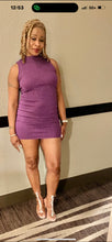 Load image into Gallery viewer, VIOLET LATE NIGHT MINI DRESS
