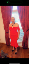 Load image into Gallery viewer, CURVY RED CHIC N SWEET DRESS
