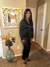 Load image into Gallery viewer, BLACK SMOOTH MOVES JUMPSUIT
