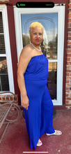 Load image into Gallery viewer, CURVY BLUE CANT DENY IT JUMPSUIT
