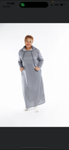 Load image into Gallery viewer, CURVY GRAY GOT U COVERED HOODIE DRESS
