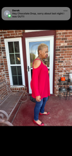Load image into Gallery viewer, CURVY RED PLAY IT COOL TOP
