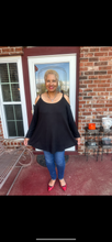 Load image into Gallery viewer, CURVY BLACK PLAY IT COOL TOP
