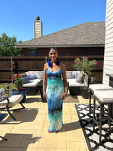 Load image into Gallery viewer, BLUE HUE MAXI DRESS
