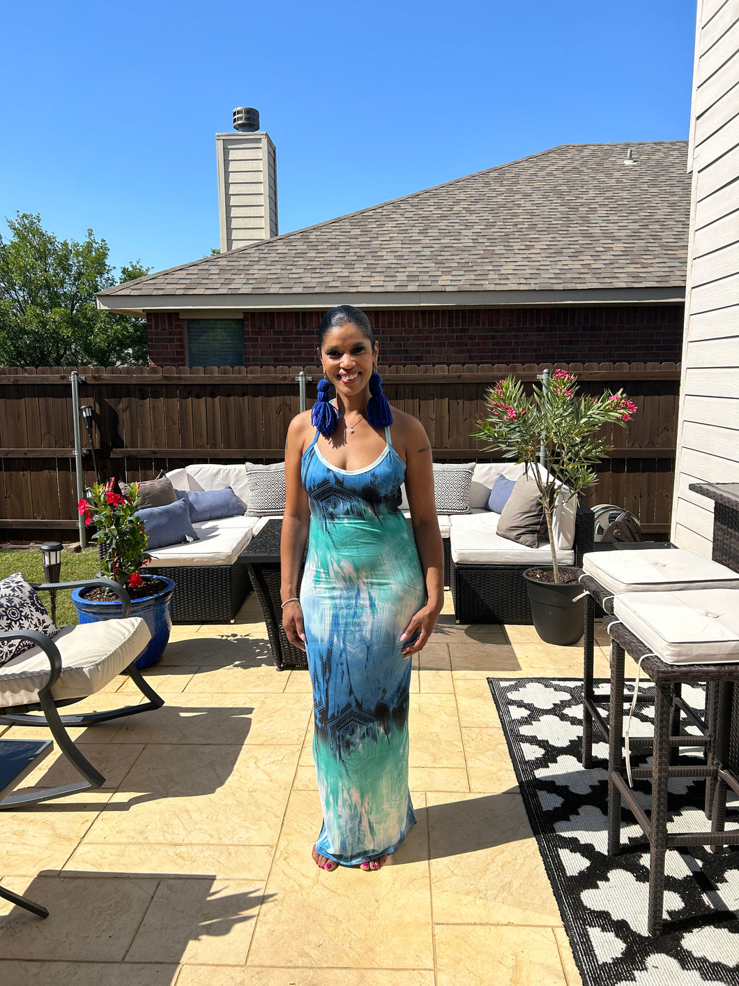 BLUE HUE MAXI DRESS