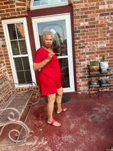 Load image into Gallery viewer, CURVY RED CUTE &amp; CASUAL SHORT SET
