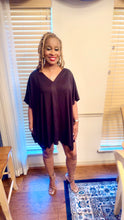 Load image into Gallery viewer, BLACK FLOWY SHIRT SET
