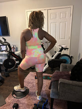 Load image into Gallery viewer, TIE DYE CROP BIKER SET
