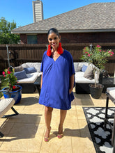 Load image into Gallery viewer, BLUE FLOWY SHIRT SET
