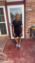 Load image into Gallery viewer, BLACK BIKER  SHORT SET
