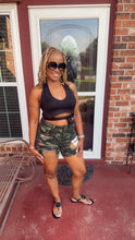 Load image into Gallery viewer, BLACK CRISS CROSS TANK TOP
