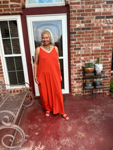 Load image into Gallery viewer, CURVY COPPER CAMI MAXI DRESS
