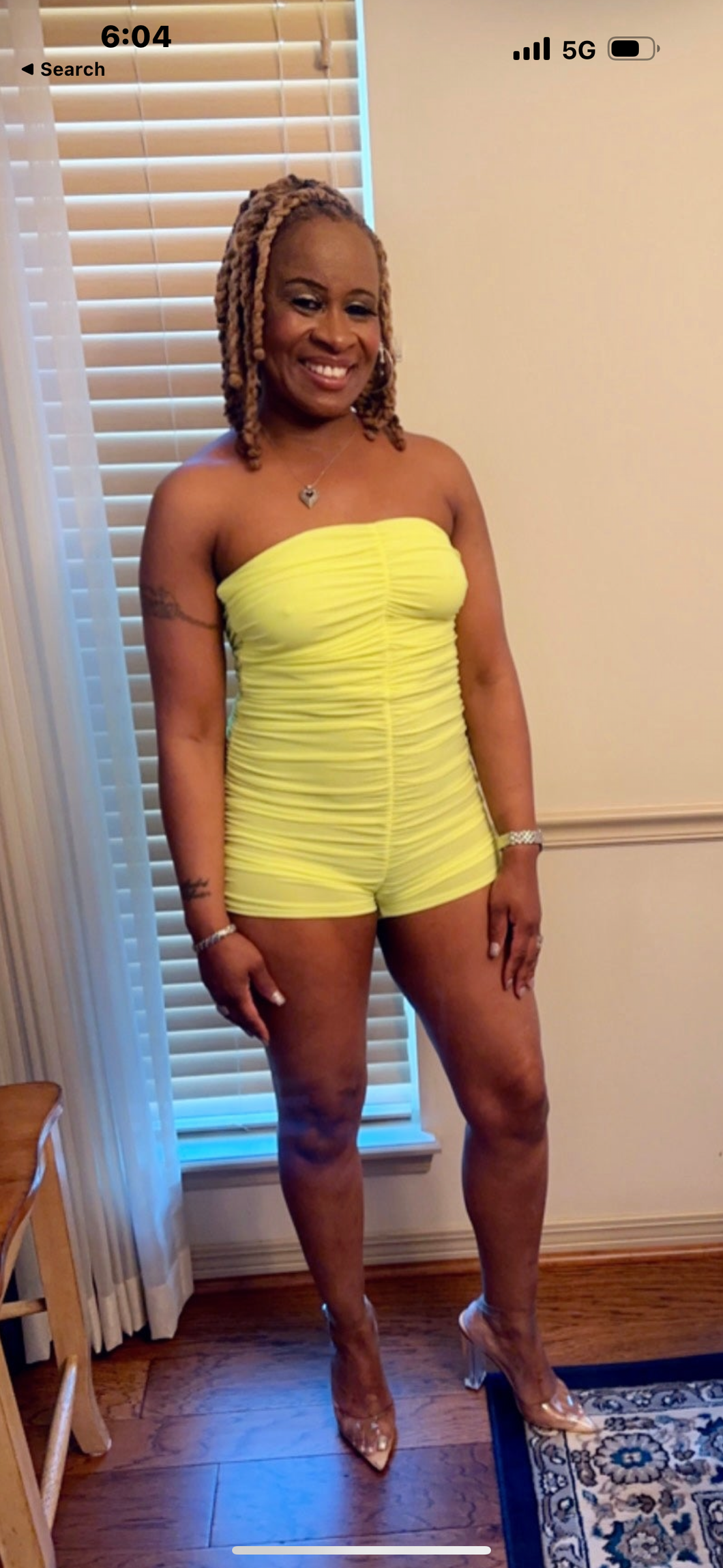 YELLOW COME CLOSE ROMPER