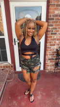 Load image into Gallery viewer, BLACK CRISS CROSS TANK TOP

