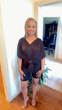 Load image into Gallery viewer, BLACK FLOWY SHIRT SET
