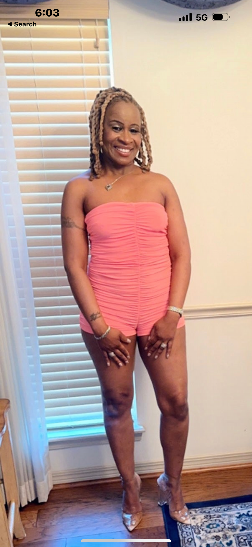 CORAL COME CLOSE ROMPER