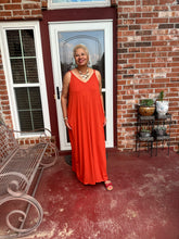 Load image into Gallery viewer, CURVY COPPER CAMI MAXI DRESS
