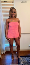Load image into Gallery viewer, CORAL COME CLOSE ROMPER
