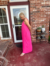 Load image into Gallery viewer, CURVY FUCHSIA CAMI MAXI DRESS
