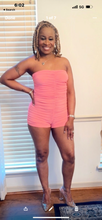 Load image into Gallery viewer, CORAL COME CLOSE ROMPER
