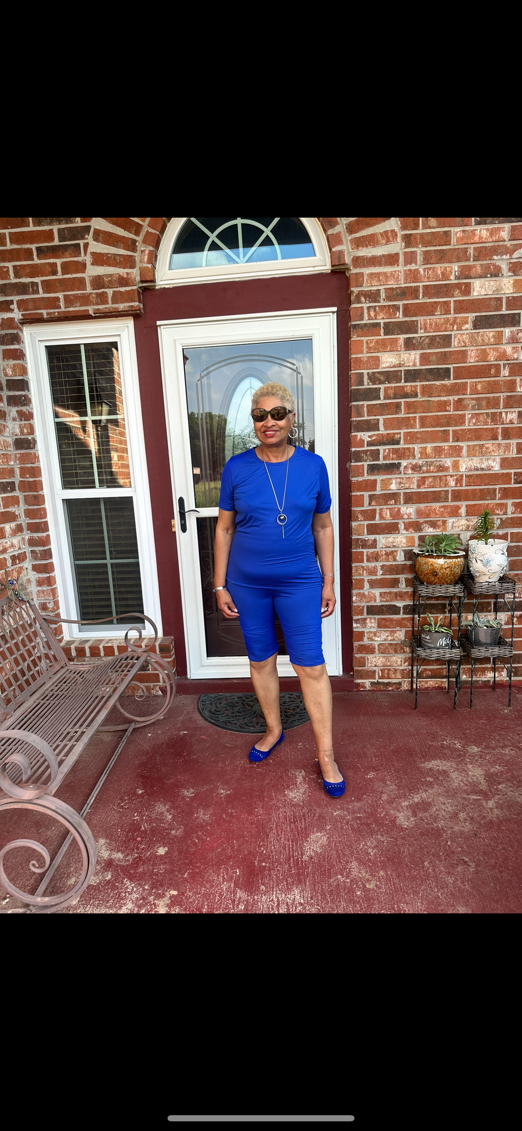CURVY BLUE BIKER SET
