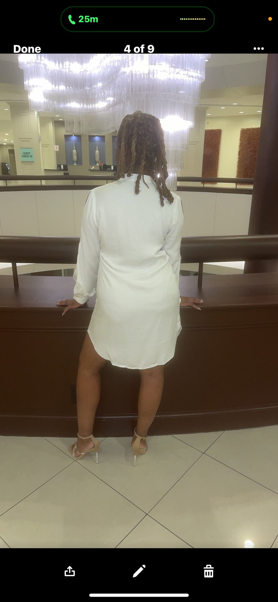 WHITE GET THE HINT DRESS