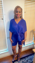 Load image into Gallery viewer, BLUE FLOWY SHIRT SET
