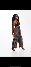 Load image into Gallery viewer, BLK/BLK LET’S KICK IT JUMPSUIT
