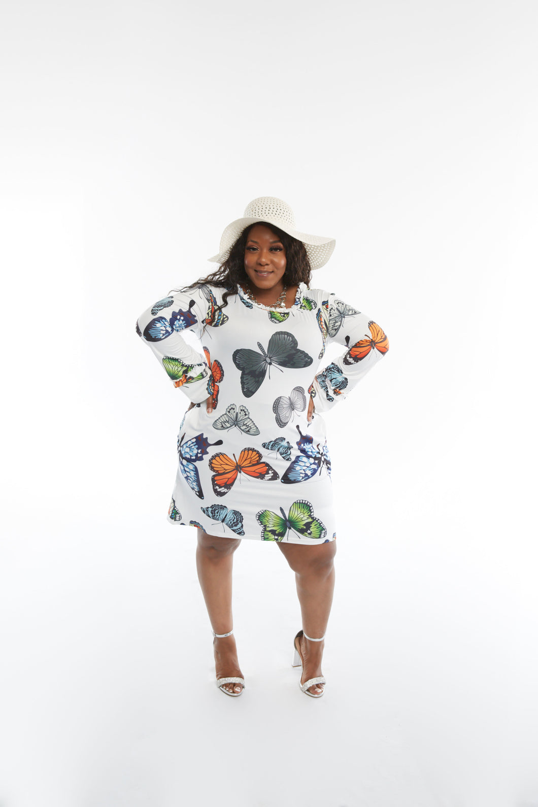 CURVY BUTTERFLY KISSES DRESS