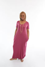 Load image into Gallery viewer, MAGENTA SIMPLY CUTE MAXI DRESS
