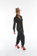 Load image into Gallery viewer, BLACK BOSSED UP JUMPSUIT
