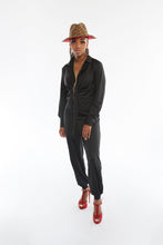 Load image into Gallery viewer, BLACK BOSSED UP JUMPSUIT
