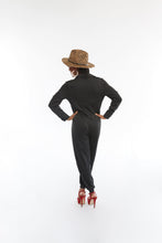 Load image into Gallery viewer, BLACK BOSSED UP JUMPSUIT
