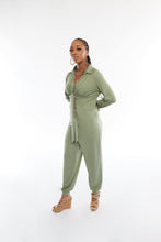 Load image into Gallery viewer, LIGHT GREEN BOSSED UP JUMPSUIT

