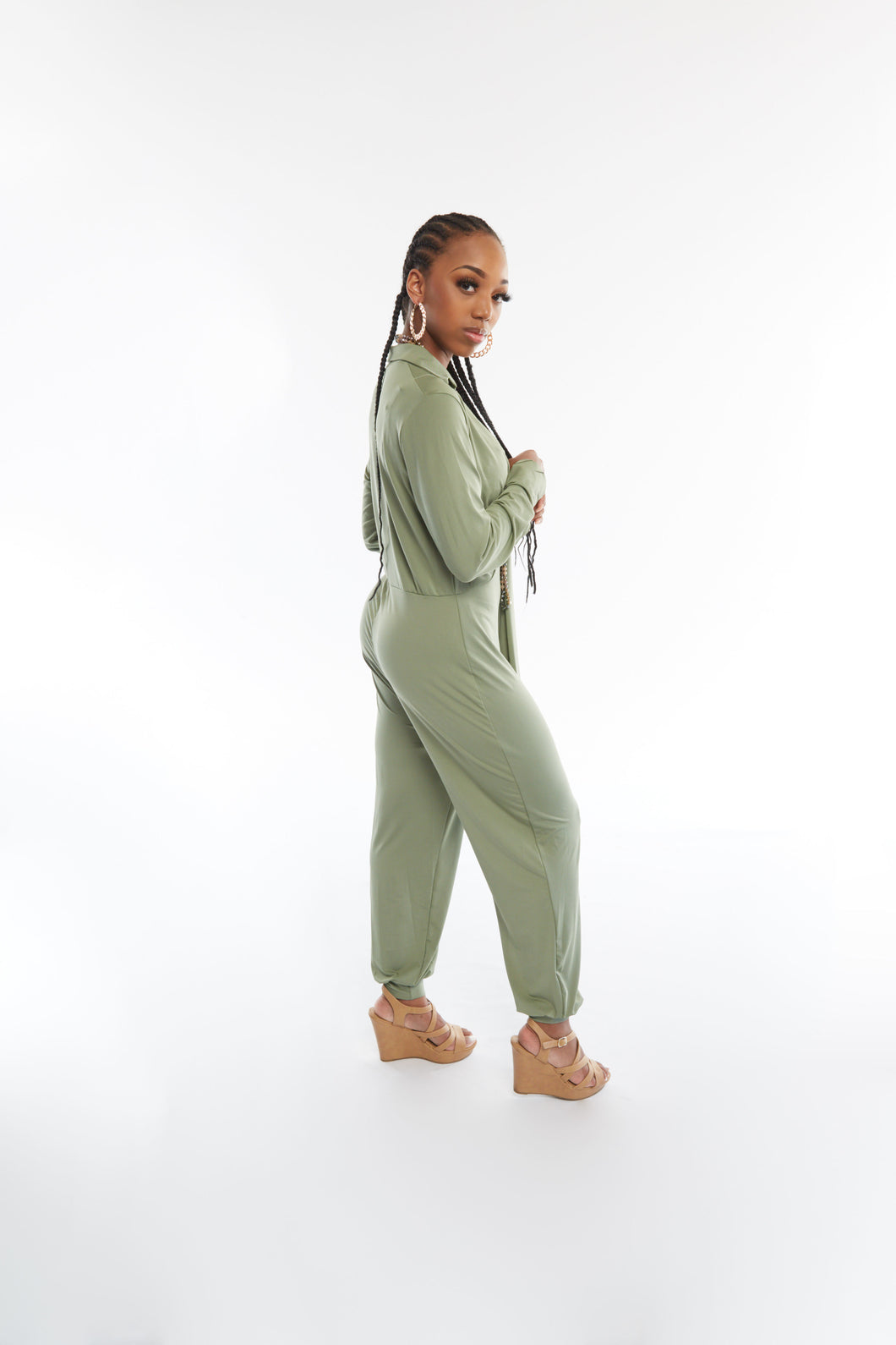 LIGHT GREEN BOSSED UP JUMPSUIT