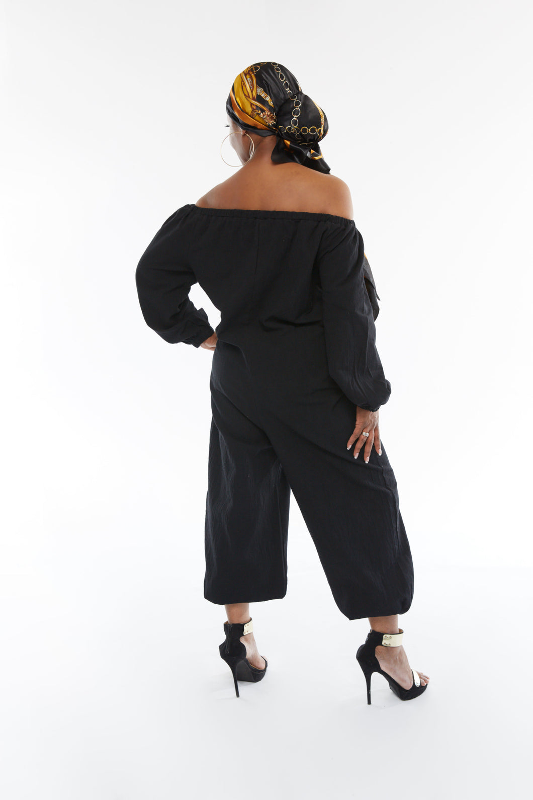 BLACK DON'T LOOSE ME JUMPSUIT