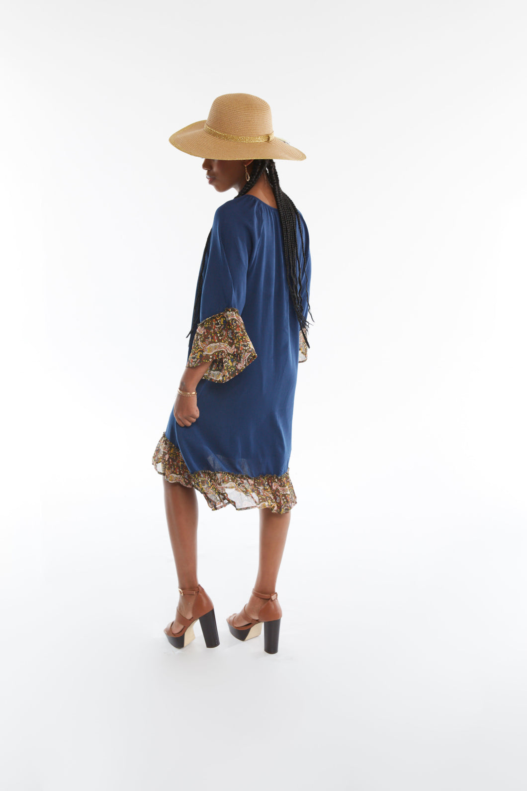 NAVY SUMMER BREEZE DRESS