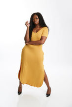 Load image into Gallery viewer, MUSTARD SIDE SLIT MAXI
