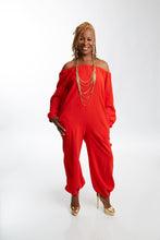 Load image into Gallery viewer, RED DON&#39;T LOOSE ME JUMPSUIT
