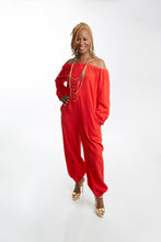 Load image into Gallery viewer, RED DON&#39;T LOOSE ME JUMPSUIT
