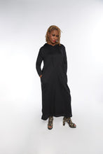 Load image into Gallery viewer, BLACK GOT U COVERED HOODIE DRESS

