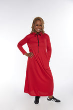 Load image into Gallery viewer, RED GOT U COVERED HOODIE DRESS
