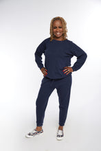 Load image into Gallery viewer, NAVY JUST CHILLIN JOGGER SET
