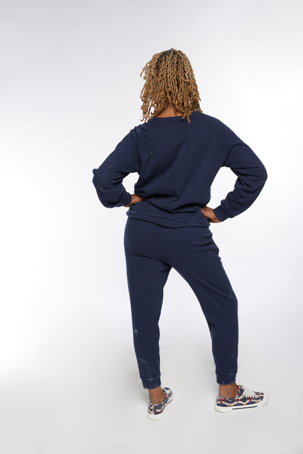 NAVY JUST CHILLIN JOGGER SET