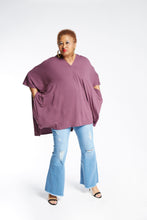 Load image into Gallery viewer, CURVY EGGPLANT NOT YO PONCHO
